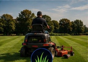 Large area grass cutting