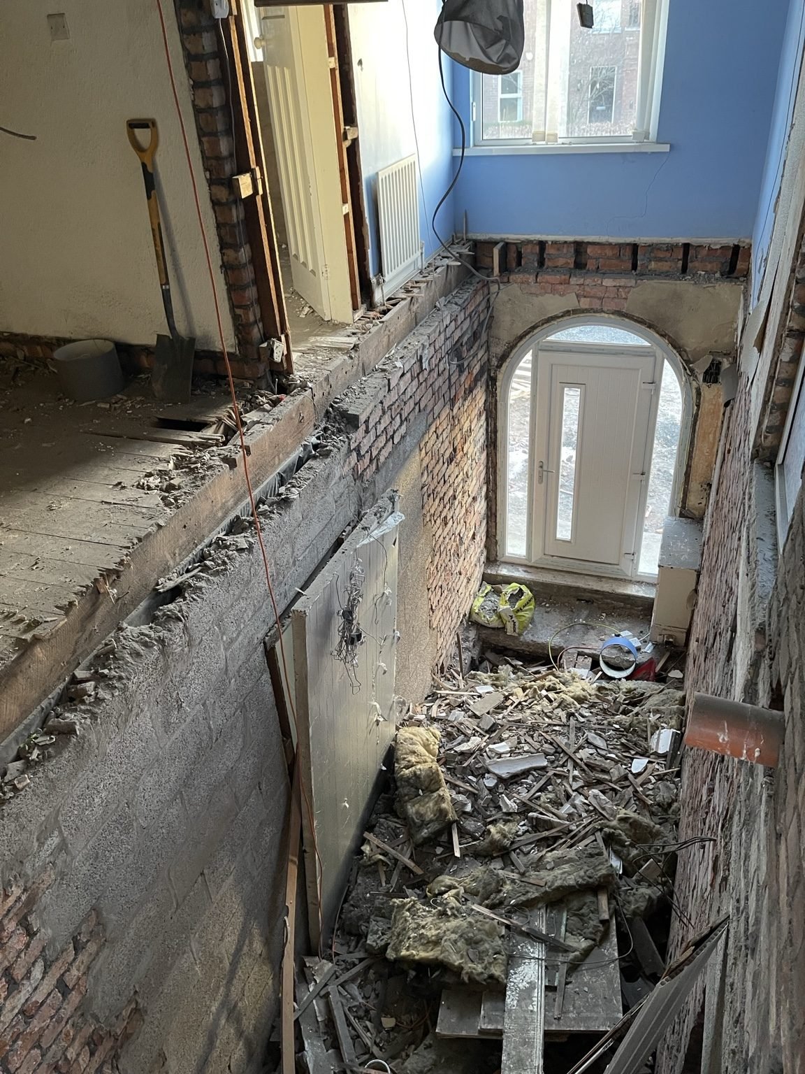 Extension demolition before