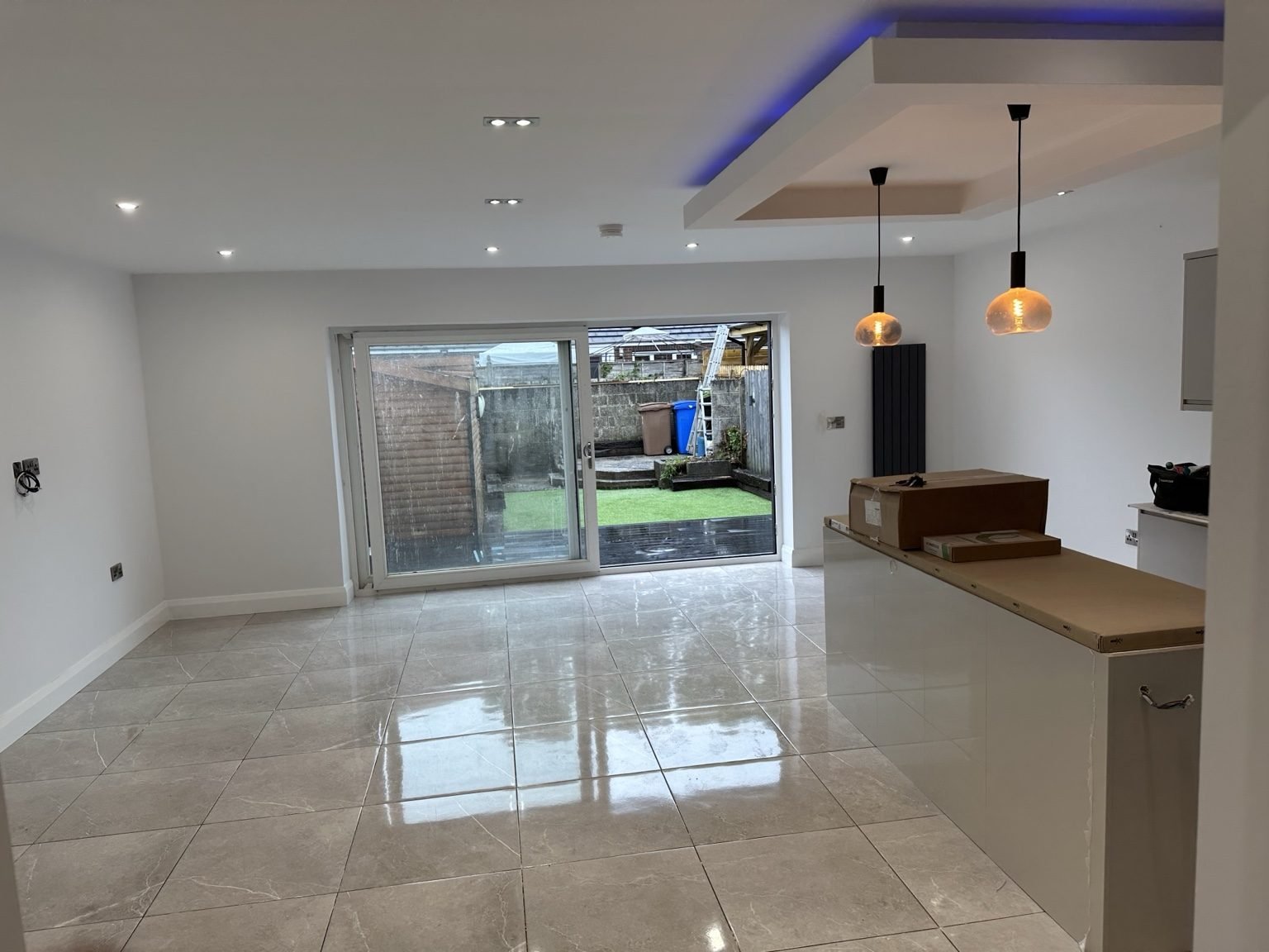 Finished extension interior