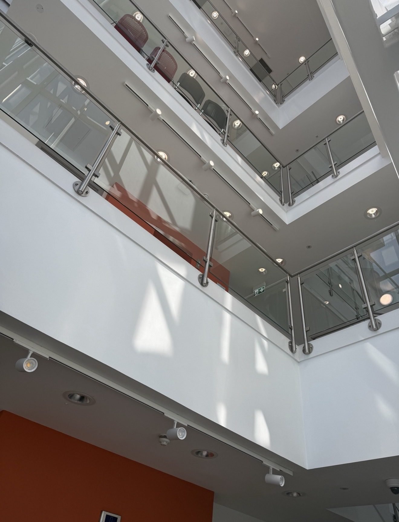 Commercial atrium electrical installation